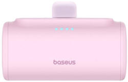Baseus Compact Powerbank / külső akkumulátor, USB-C port 5000mAh, 20W, rózsaszín