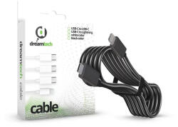 Dreamtech PD kábel Fekete Lightning / USB-C 2.4A 20W