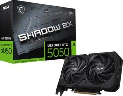 MSI GeForce RTX 5050 SHADOW 2X OC 8GB GDDR7 128bit (GeForce RTX 5050 8G SHADOW 2X OC) Videokártya