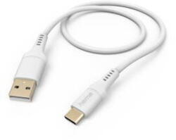Hama "Flexible" Charging Cable, USB-A - USB-C, 1.5 m, Silicone, white (HM201571)