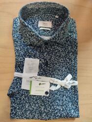 ETERNA Slim Fit jersey férfiing sötétkék mintás rövid ujjú 44