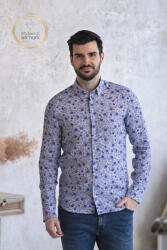 ETERNA Slim Fit férfiing kék virág mintás 40