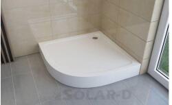 Sanimix OCEANO Negyedköríves akril zuhanytálca, m lábbal 80x80x12cm EU (21.04.48) - gepeszuniverzum