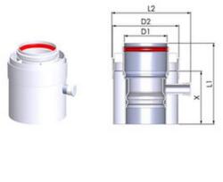 TRICOX AAKL50 kondenz leválasztó 60/125 mm (AAKL50)