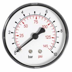 BRH Nyomásmérő 0-10 Bar Hátsós Brh (707502)