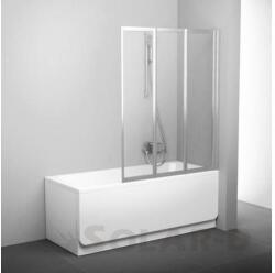 RAVAK Kádparaván VS3 130 (FEHÉR+TRANSPARENT) (795V0100Z1)