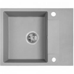 Laveo RAB MINI szürke csepptálcás mosogató helytakarékos szifonnal (SRF_513Y)