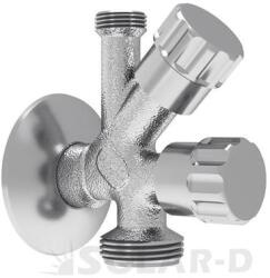 MOFÉM kombinált sarok szelep 1/2" - 3/4" 150252800 (163-0015-01)