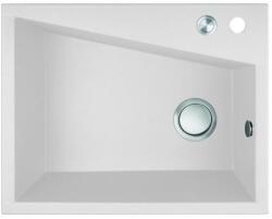 Laveo GRENADA csaplyukas fehér mosogató automata dugókiemelős, helytakarékos (SRG_610T)