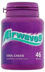 Airwaves Cool Cassis Mentol- És Feketeribizli-Ízű Rágógumi 64g (A26121)