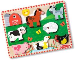 Melissa & Doug fa állatos fajáték kirakó (6075356_FARM)