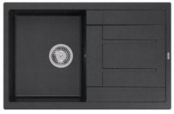 Quadron MORGAN 111 black dotted gránit mosogatótálca metálfekete (1358)