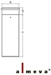 Almeva PPH toldócső 80/125 mm (LPRK18)