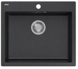 Quadron MORGAN 110 black dotted gránit mosogatótálca metálfekete (1356)