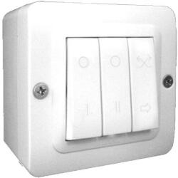 Aerauliqa CTRL-S-P Fali, három kapcsolóval rendelkező szabályzó egység hővisszanyerős szellőztető készülékekhez, falra szerelhető kivitelben (000597)