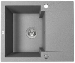 Laveo PICO 45S mini csepptálcás szürke gránit mosogató helytakarékos szifonnal (SRH_513Y) - gepeszuniverzum