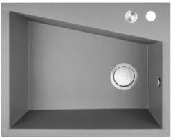 Laveo GRENADA csaplyukas szürke mosogató automata dugókiemelős, helytakarékos (SRG_510T)