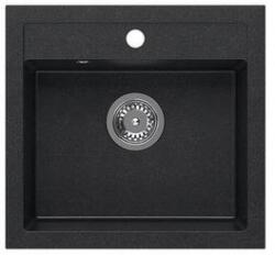 Quadron JOHNNY 110 black diamond gránit mosogatótálca metálfekete (1354)