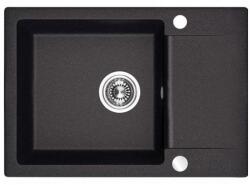 Laveo CELEBES csepptálcás mosogató, szemcsés fekete (SBL_713T) (SRL_713T) - gepeszuniverzum