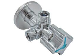 Arco Sarokszelep ARCO dupla 1/2" - 3/8" - 3/8" 4 állású fogantyúval Vitaq Twin (CQ4102)