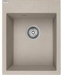 Laveo PICO egymedencés bézs mosogató helytakarékos szifonnal (SRO_410Y)