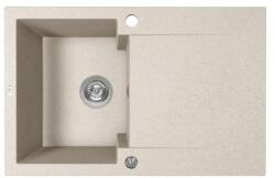 Laveo PICO 45S egymedence csepptálcás bézs gránit mosogató helytakarékos (SRH_411Y)