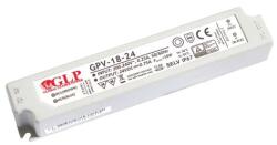 GLP GPV-18-24, GLP tápegység GPV sorozat 24V/0, 75A, CV, nem PFC, IP67 műanyag ház (MP-GPV-18-24)