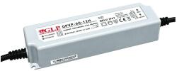 GLP GPVP-60-12N, GLP tápegység: 12V/5A, CV, PFC, IP67, műanyag ház, dupla szigetelésű vezetékek (MP-GPVP-60-12N)