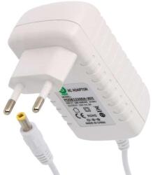 POS Power Tápegység POS POSB12200A-WH-2555, impulzus 12V/2A/24W, vízszintes adapter, AC: CEE7/16. DC csatlakozó: 2.5/5.5 (+) (MP-POSB12200A-WH-2555)