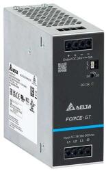 Delta Tápegység DELTA DRF-24V240W3GBA, Delta DIN sínre szerelhető 24V/10A, FORCE-GT, nagy hatásfok, nagy teljesítménysűrűség, 3 fázisú bemenet (MP-DRF-24V240W3GBA)