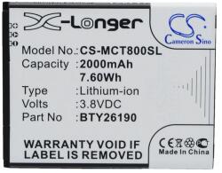 Cameron Sino Cameron Sino 2000mAh Mobistel Cynus T8 akkumulátor / akku (CS-MCT800SL)