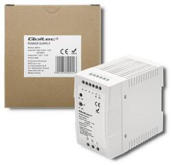 Qoltec DIN sínre szerelhető tápegység | 90W | 12V | 7.5A | Fehér | Vékony (QC-50914)