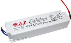 GLP GPV-75-24, GLP tápegység GPV sorozat 24V/3A, CV, nem PFC, IP67 műanyag ház (MP-GPV-75-24)