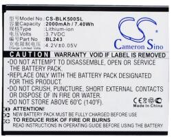 Cameron Sino Cameron Sino 2000mAh Lenovo K3 Note, K50-T5, Lemon K3 Note, K50-T3s akkumulátor / akku (CS-BLK500SL)