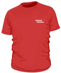 KZIWEB Támogató Szolgálat, Piros Környakas póló, 100% pamut : Felirat: - TÁMOGATÓ SZOLGÁLAT, Szín: - Piros, UN Méret: - "L"arge