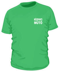 KZIWEB KÖZPONTI MŰTŐ, Zöld Környakas póló, 100% pamut : Felirat: - KÖZPONTI MŰTŐ, Szín: - Zöld, UN Méret: - "4XL"arge