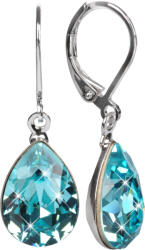 Levien Cercei eleganți cu cristale Pear Light Turquois
