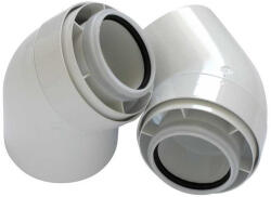 Tricox Koncentrikus PPs/alu könyök 80/125mm 45° 2db (TRI_PAKO602) (7579)