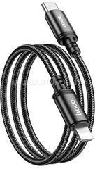 hoco. X89 adatkábel (Type-C - lightning, 20W, gyorstöltő, 100cm) FEKETE (HOCO_X89_B) (HOCO_X89_B)