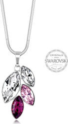 Levien Navette lila kristály nyaklánc
