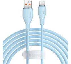 Baseus PUDDING adatkábel (USB - Type-C, 100W, gyorstöltő, 200cm) VILÁGOSKÉK (P10355703311-B2) (P10355703311-B2) - mysoft