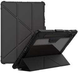 Nillkin Samsung Galaxy Tab S10 FE LTE (SM-X520) bumper pro szilikon védő (aktív flip, ütésálló, asztali tartó) fekete (GP-170301)