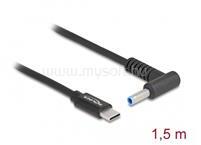 Delock Laptop töltőkábel USB Type-C apa - HP 4, 5 x 3, 0 mm apa (DL87971) (DL87971)