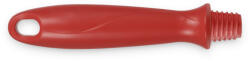 IGEAX élelmiszeripari menetes nyél, rövid, piros, 15cm, lehúzóhoz, csőtisztító keféhez (DA503XSZAD1061R)