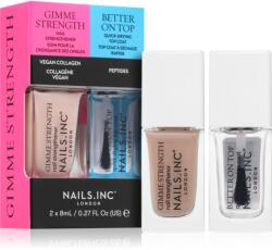 Nails Inc. Nails Inc. Gimme Strength & Better On Top körömlakk szett