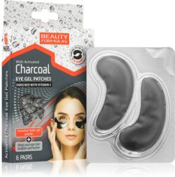 Beauty Formulas Charcoal hidrogél maszk a szem körül aktív szénnel 6 db