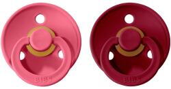 BIBS Colour Natural Rubber Size 2: 6+ months биберон Coral / Ruby 2 бр