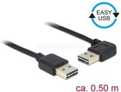 Delock Kábel, EASY-USB 2.0-s A- típusú csatlakozódugó > EASY-USB 2.0-s-A-típusú csatlakozódugó, ível (DL85176) (DL85176)