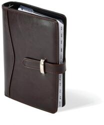 SATURNUS Kalendart Saturnus S437 műbőr sötétbarna gyűrűs kalendárium (26SS437-001) - bestbyte