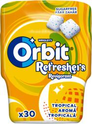 Orbit Refreshers Tropical gyümölcsízű cukormentes rágógumi édesítőszerrel 67 g